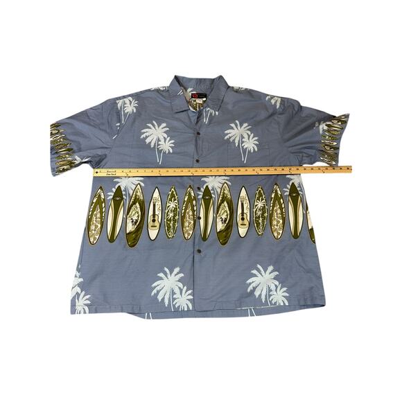 Ali’i Fasions Hawaiian Men’s Button Down, 4XL - Picture 4 of 5